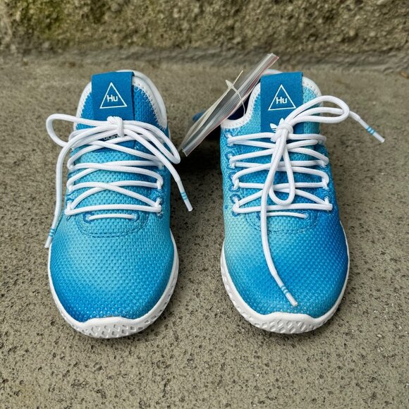 ADIDAS Pharrell Williams HU Tennis Sneakers Kids 11 Blue PW Unisex Running Shoes - Picture 2 of 12